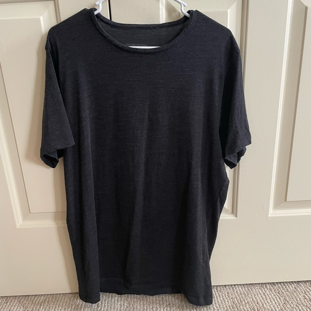 Taylor Stitch Merino Wool Base Black T Shirt